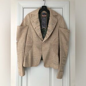 Distressed LAMB blazer jacket